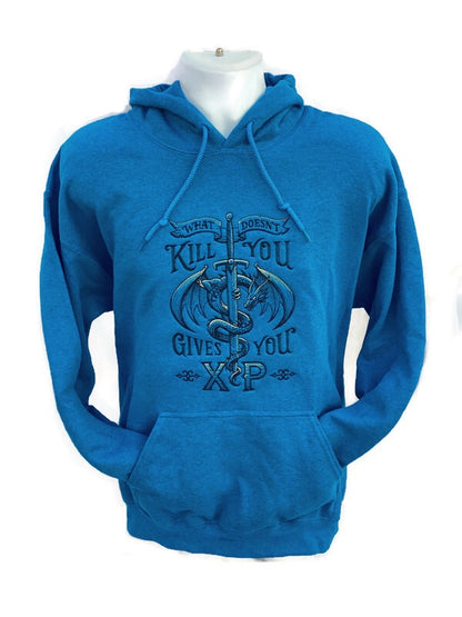 XP Experience Points Gaming Hoodie - Embroidered Gamer Apparel