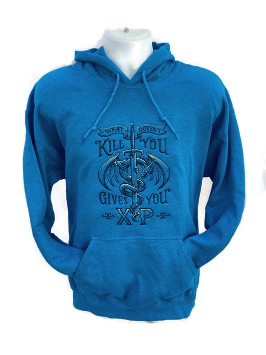 XP Experience Points Gaming Hoodie - Embroidered Gamer Apparel